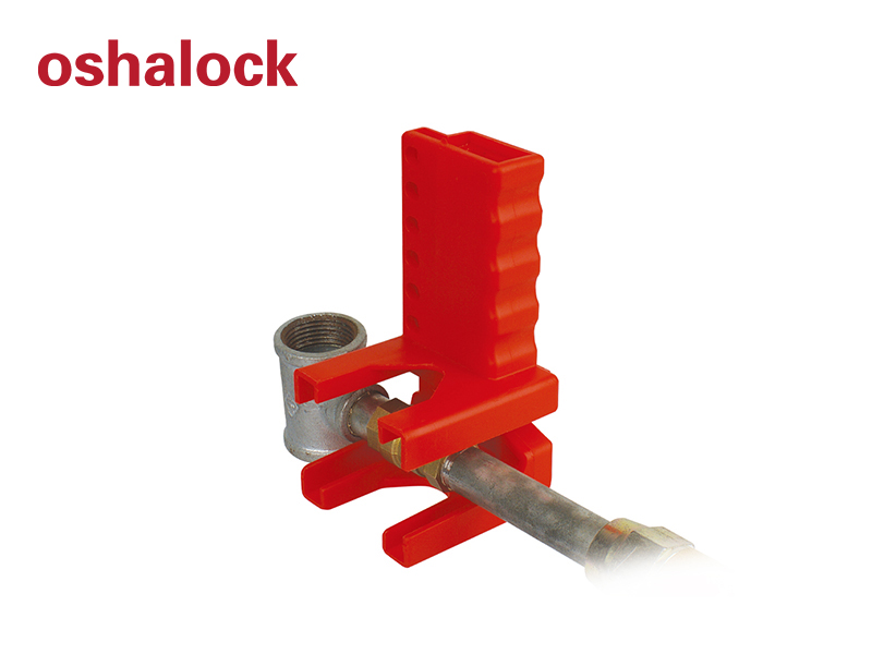 Adjustable design ball valve lockout with baffle